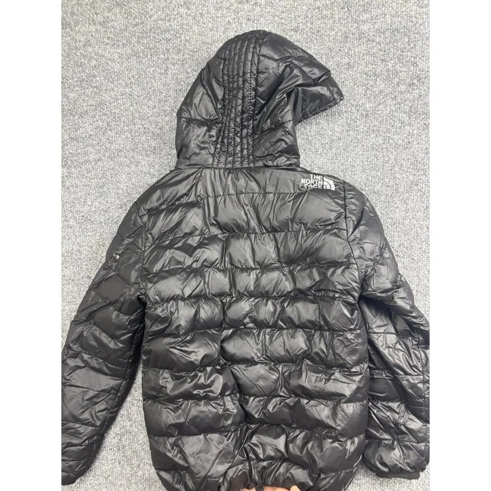 The‎ North Face Jacket Youth 10-11 Black Summit Series Hooded Puffer Insulated